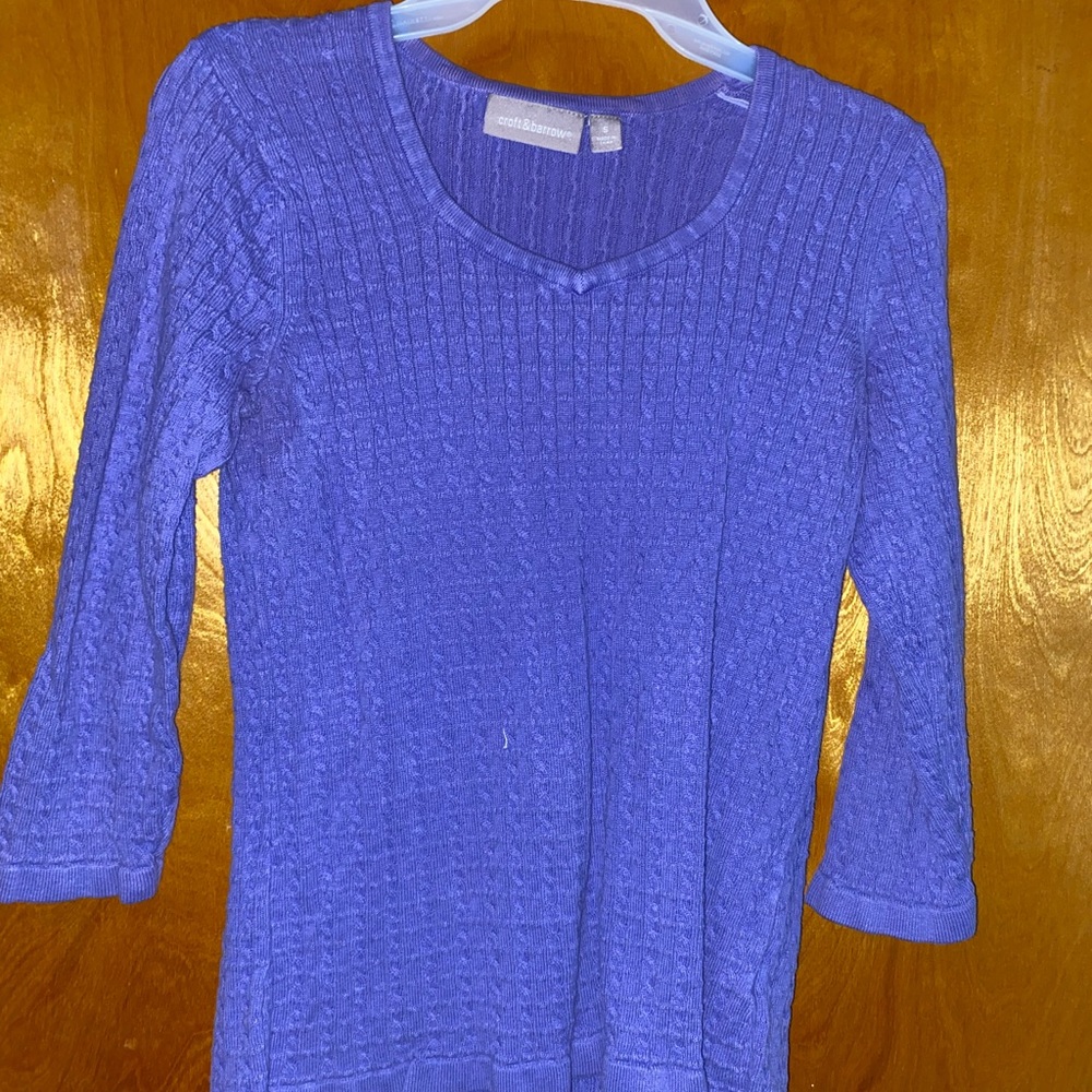 Croft and borrow small purple sweater